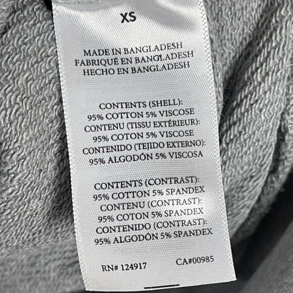 WeWoreWhat Heather Gray Oversized boxy slouchy drop shoulder Hoodie XS - Picture 7 of 10